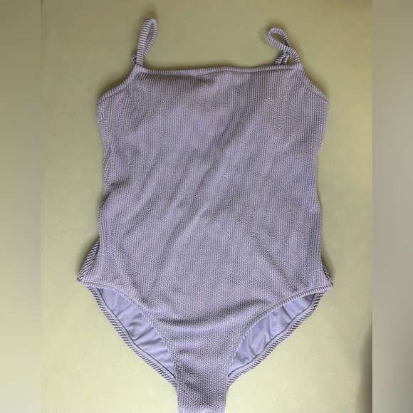 Kona Sol Women's Pucker Textured Square Neck High Coverage One Piece Swimsuit XL - Picture 4 of 7